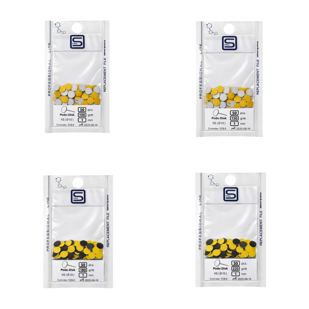 Змінні файли для пододисків XS (ф 10мм), 1мм