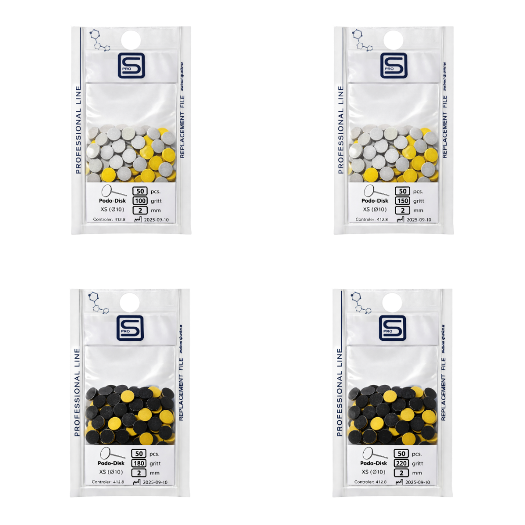 Змінні файли для пододисків на мʼякій основі, XS (ф 10мм), 2мм