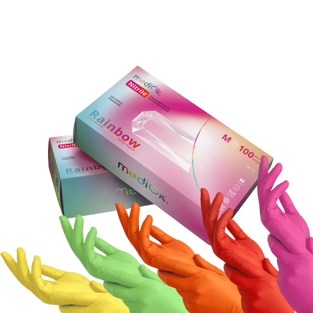 Нiтрилові рукавички Rainbow